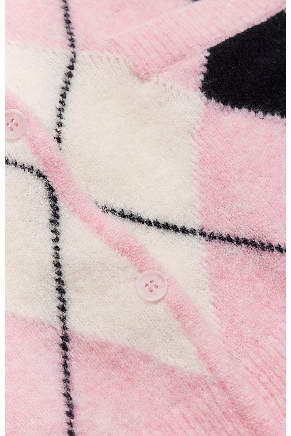 WBFEN ARGYLE CARDIGAN