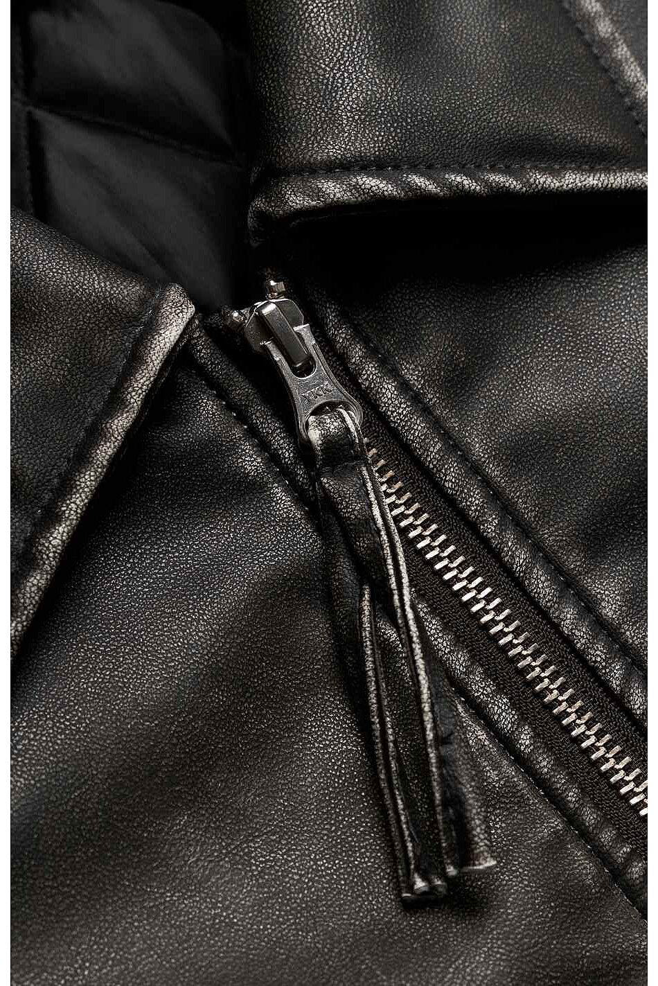 WBBUE WASHED PU JACKET