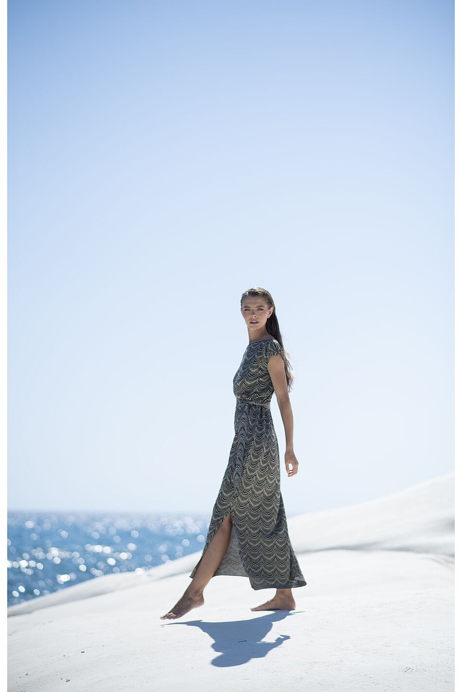 MARBLE FLOW MAXI DRESS