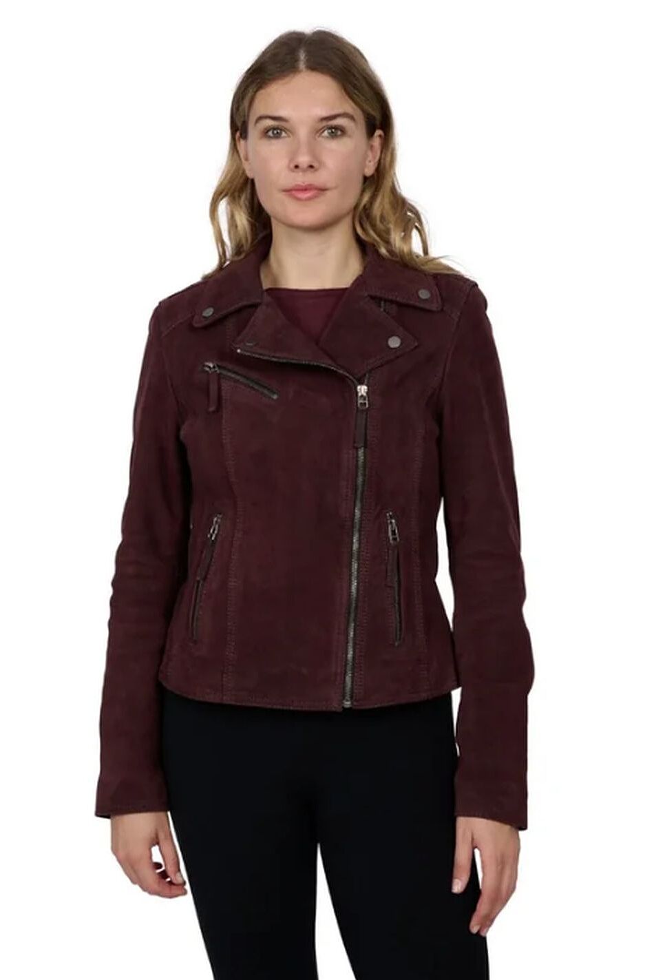 CLIPS SLEEK ASYMMETRICAL LEATHER JACKET