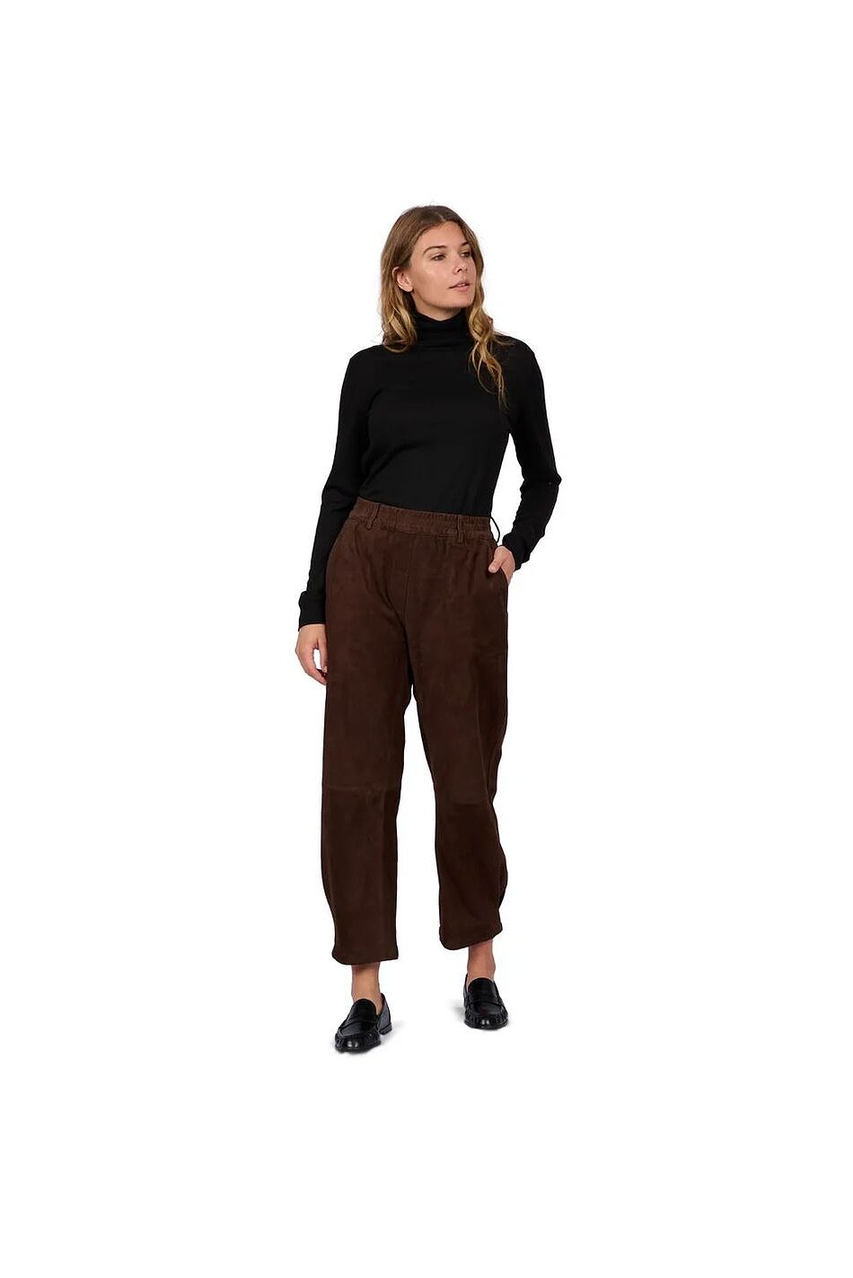 MIA SUEDE GOAT LEATHER TROUSERS
