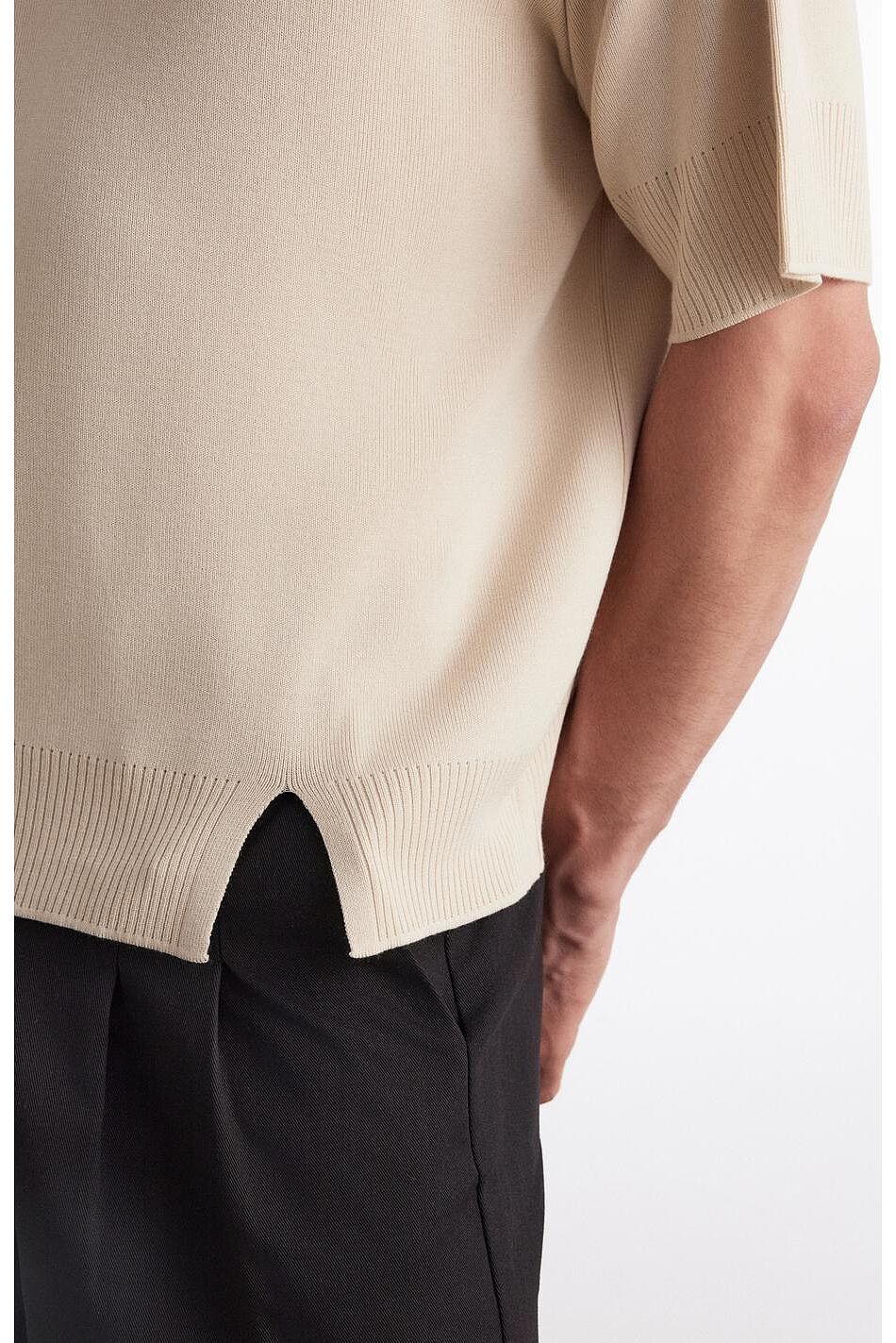 FINE LINE KNITTED POLO SHIRT