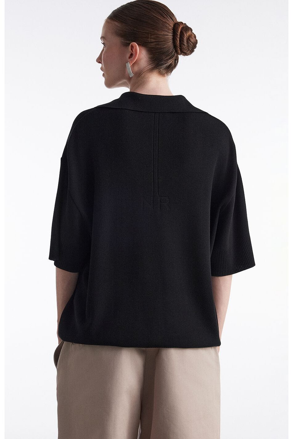 FINE LINE KNITTED POLO SHIRT
