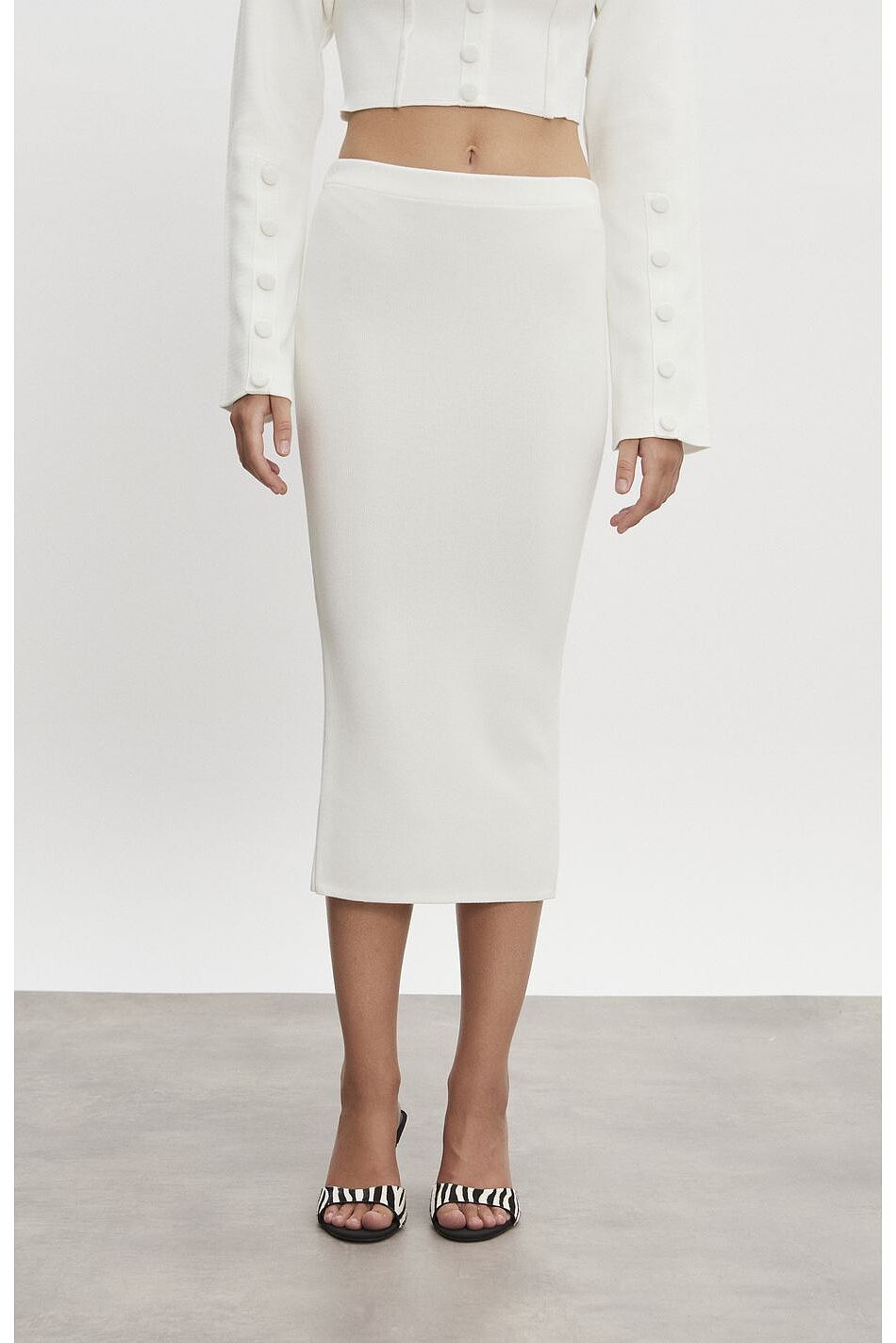 HEAVEN KNITTED MIDI SKIRT