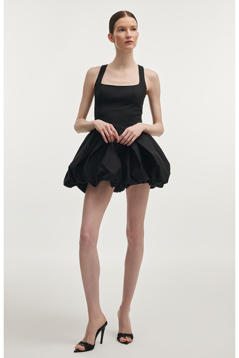 HIBISCUS BUBBLE MINI DRESS