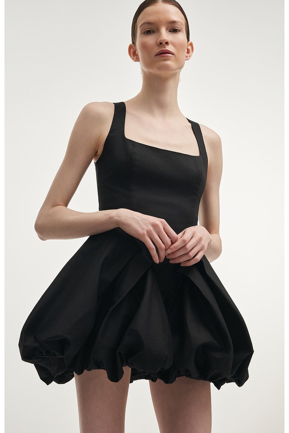 HIBISCUS BUBBLE MINI DRESS
