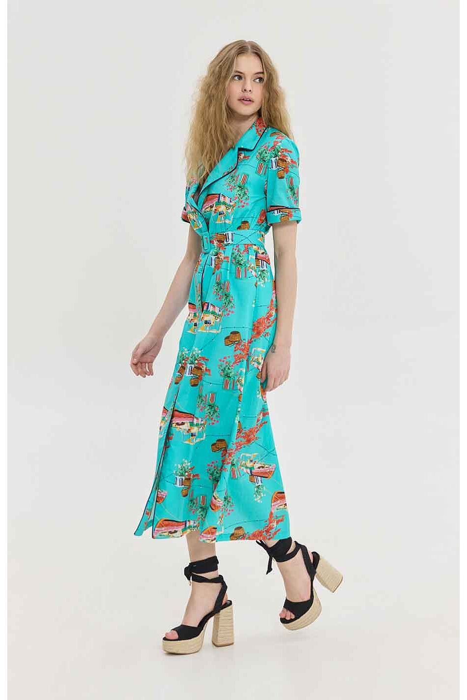 ATHENA DRESS (AQUA)