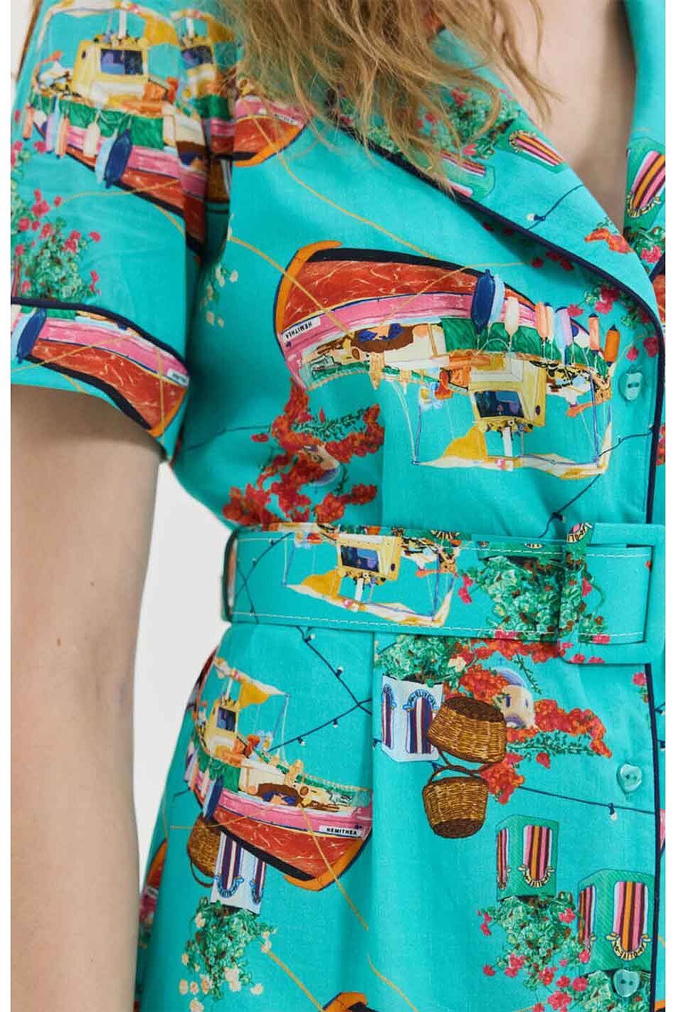 ATHENA DRESS (AQUA)