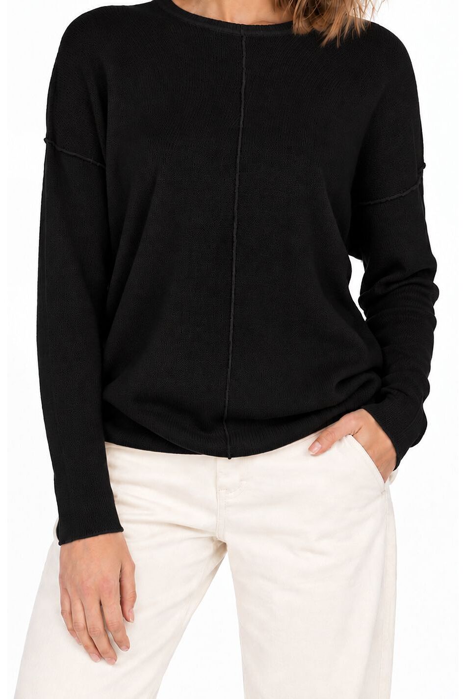 CHONGTAR LS CREWNECK OVER SWEATER