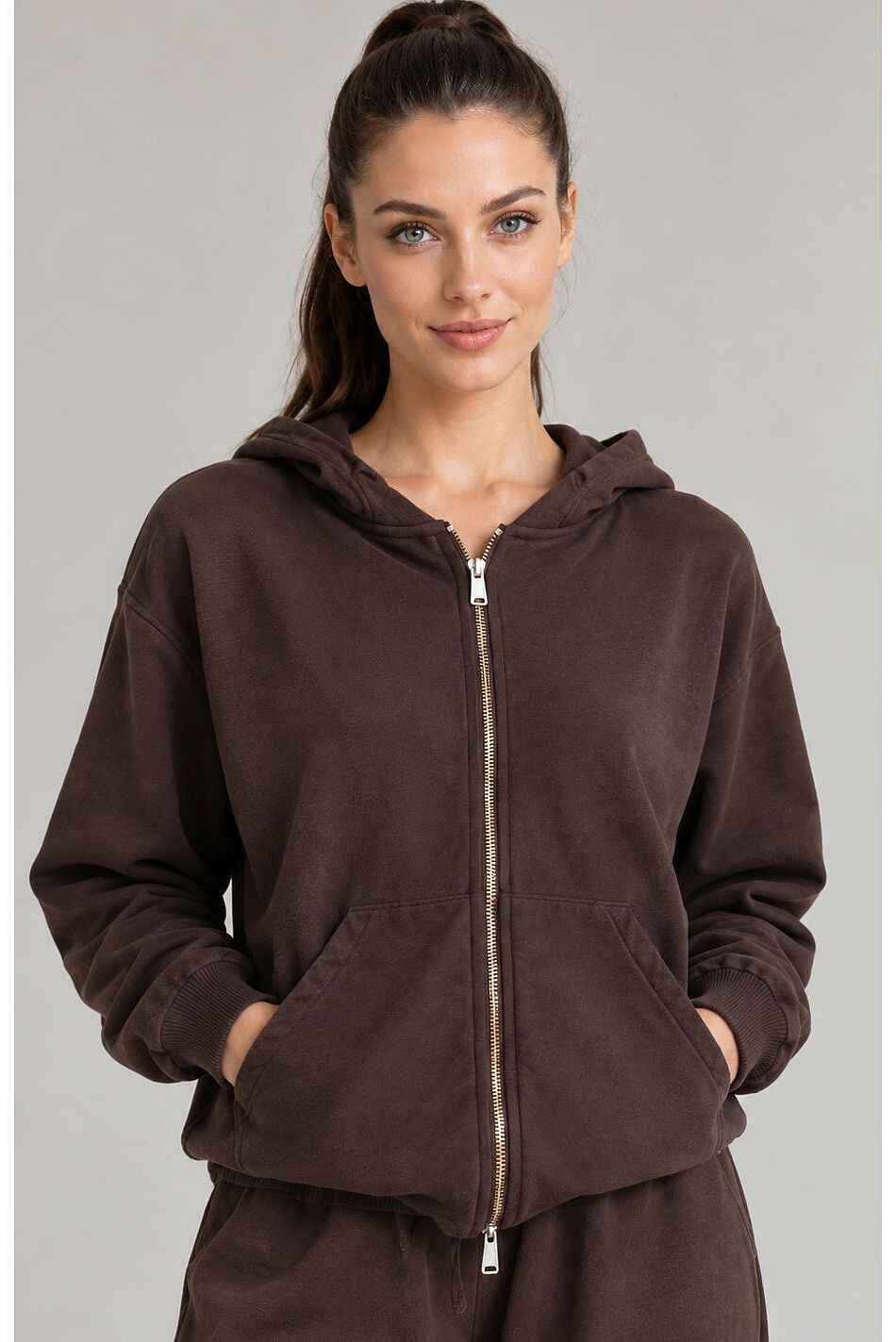 DAFFIL - LS HOODED SWEATSHIRT ZIP
