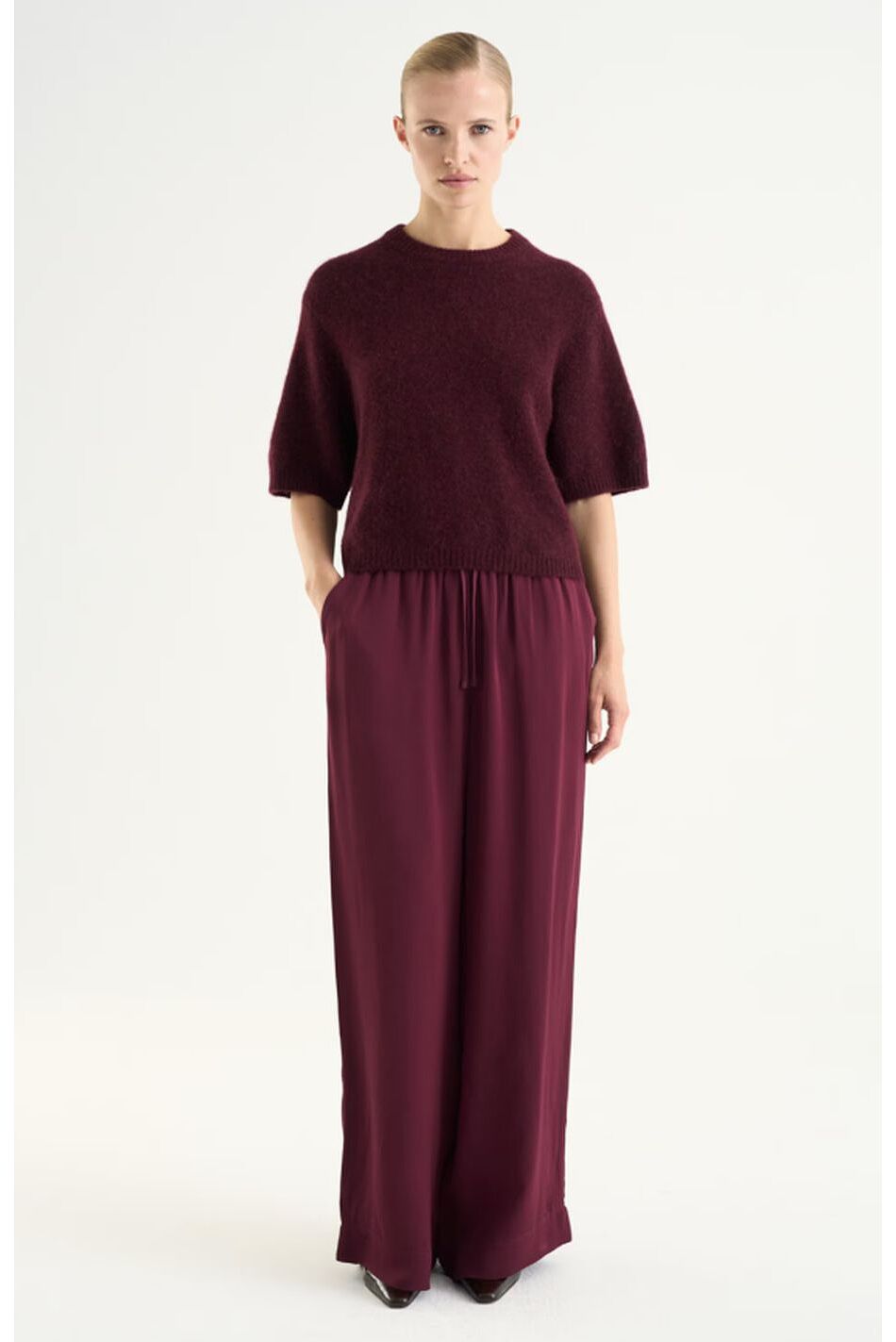 ENNA SATIN TROUSERS