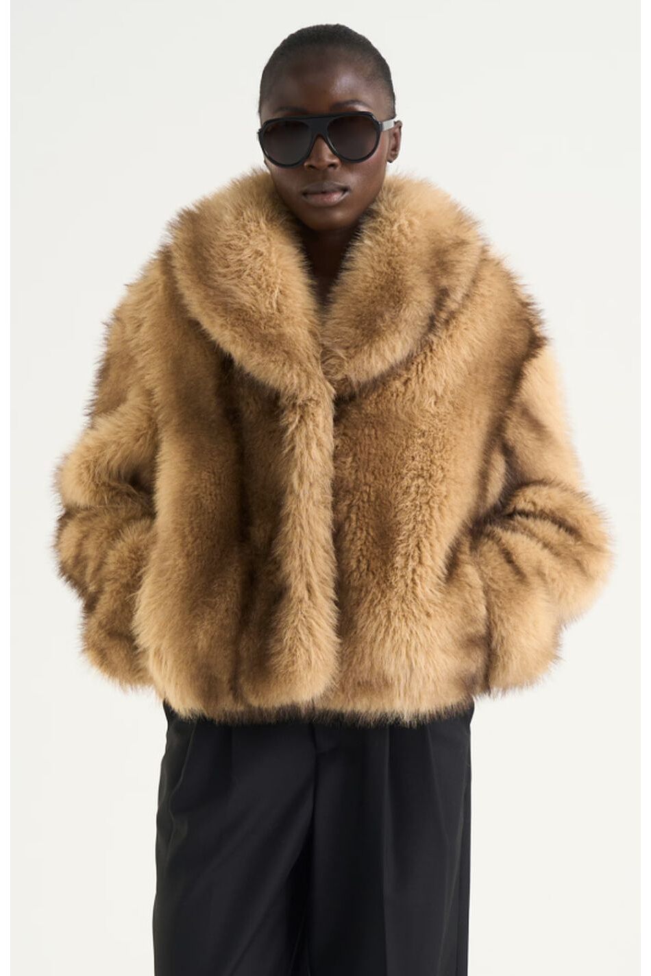 EVADNE FAUX FUR COAT