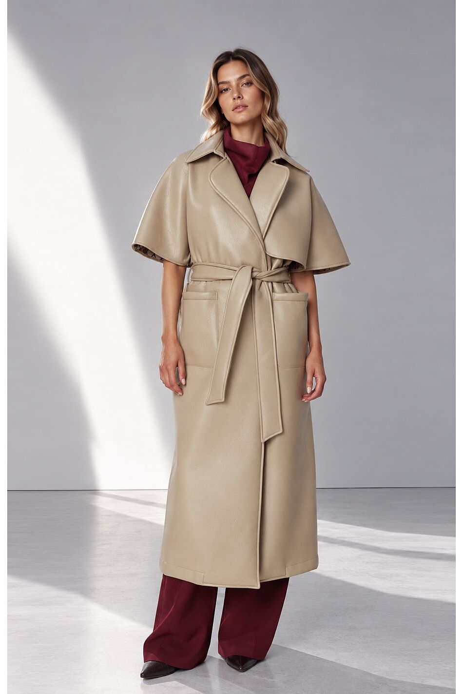 LEATHER TRENCH