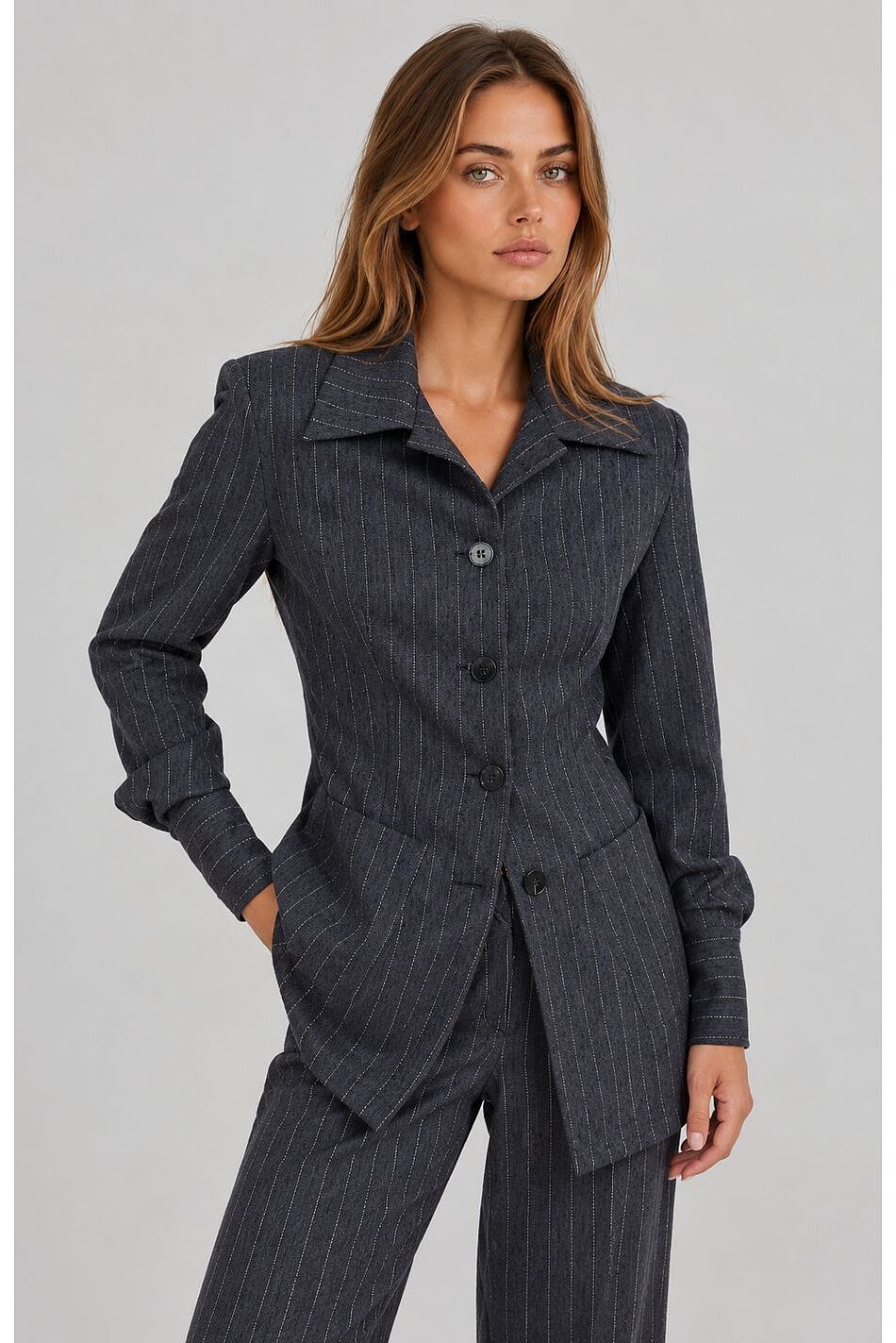 STRIPED BLAZER