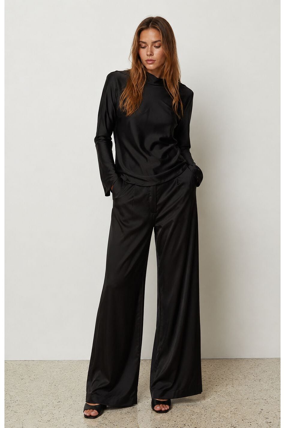 SLEEK SATIN PANTS