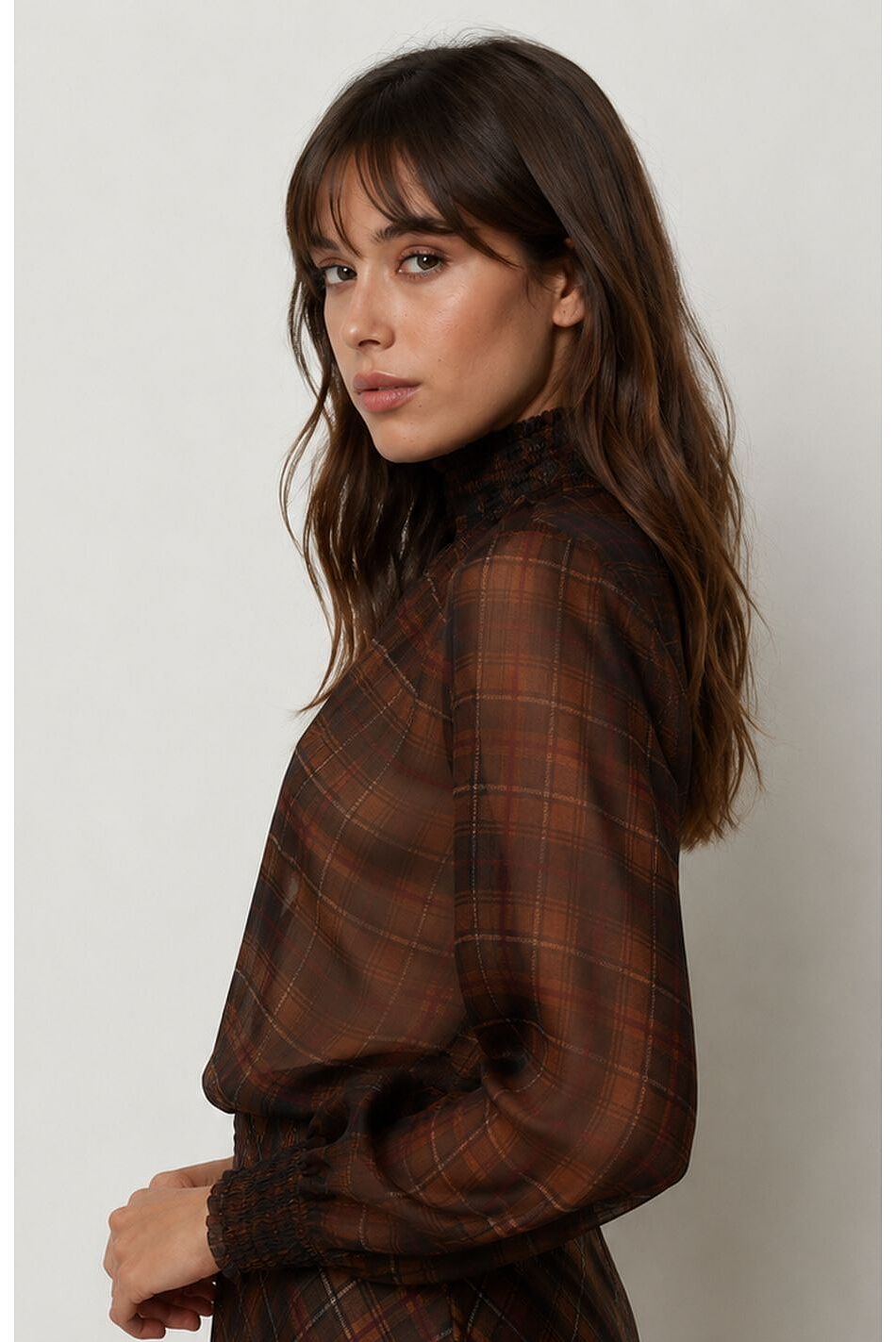 PLAID BLOUSE