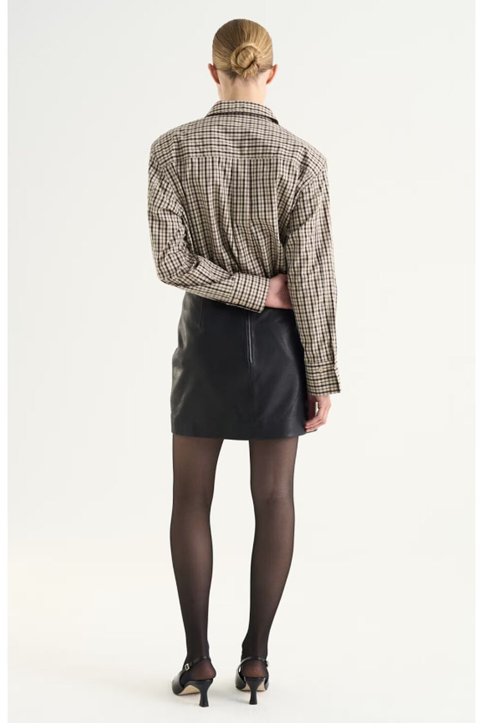 HELIA LEATHER SKIRT