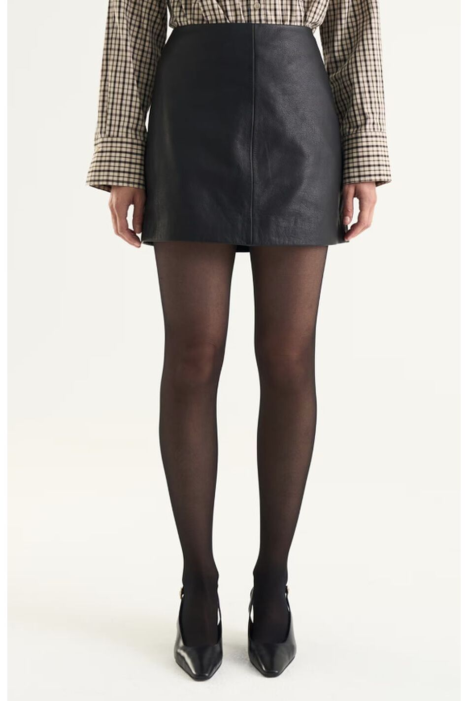 HELIA LEATHER SKIRT