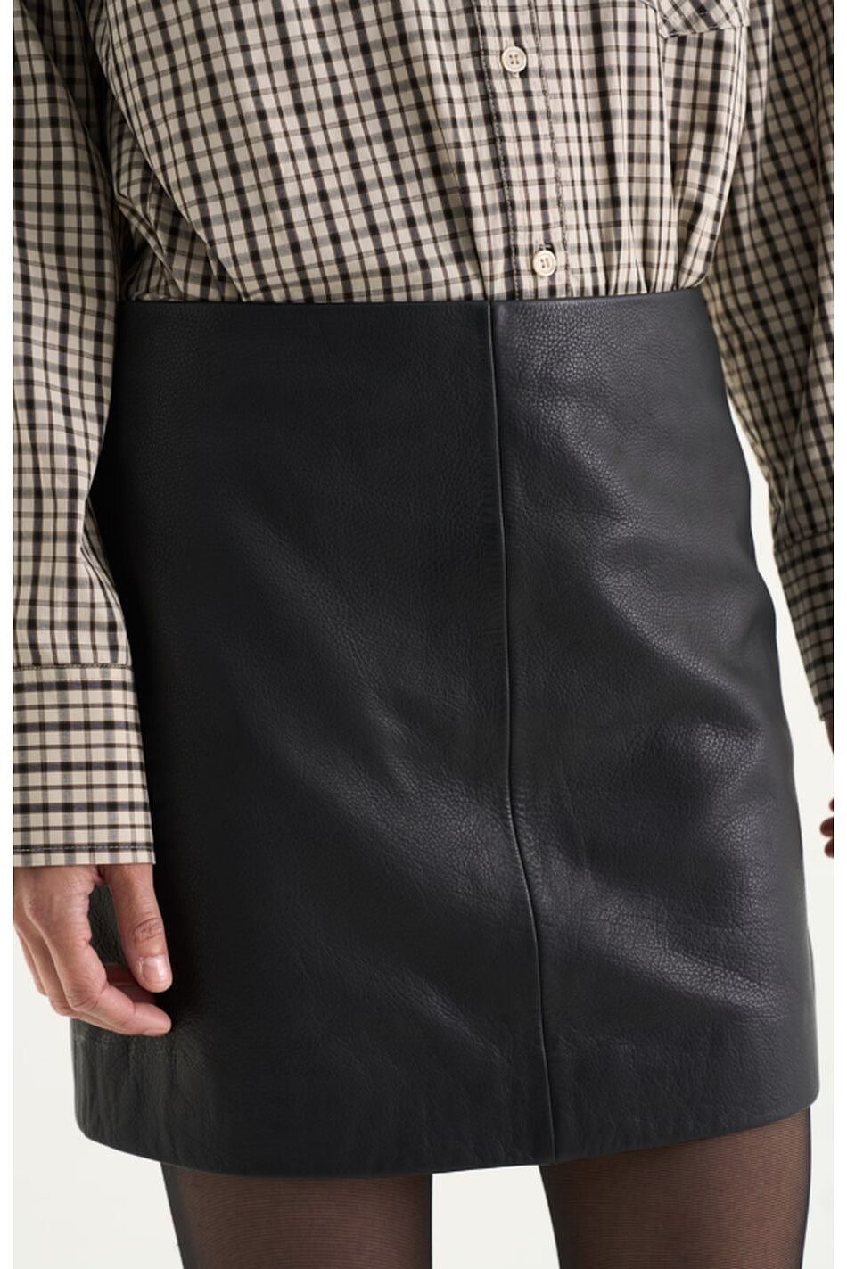 HELIA LEATHER SKIRT