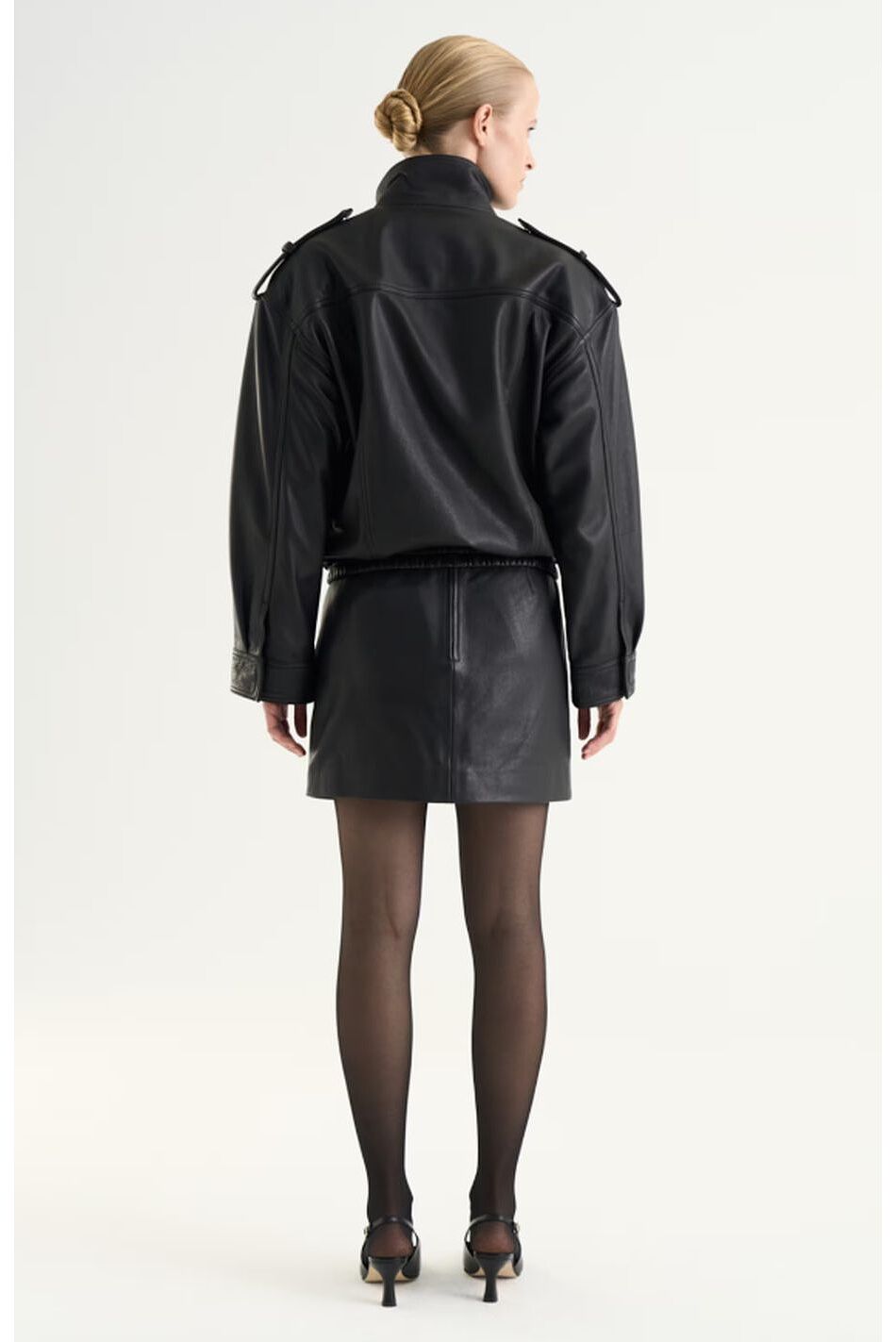 HELIA LEATHER SKIRT