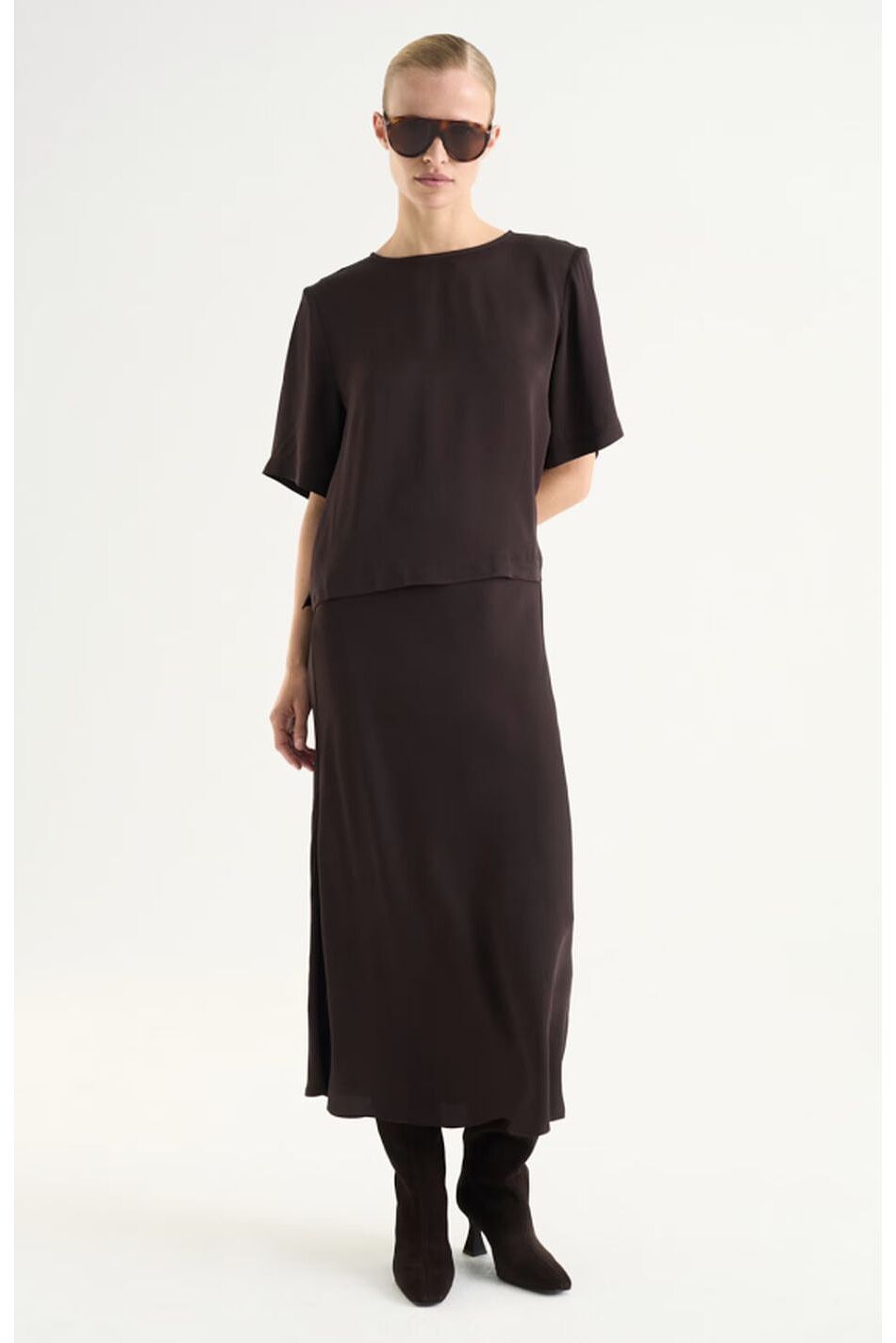 LEONIE SATIN TEE