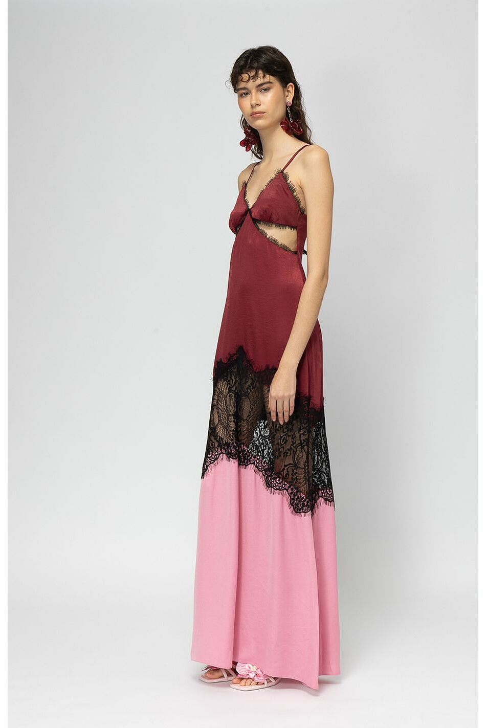 SAVAI BORDEAUX DRESS