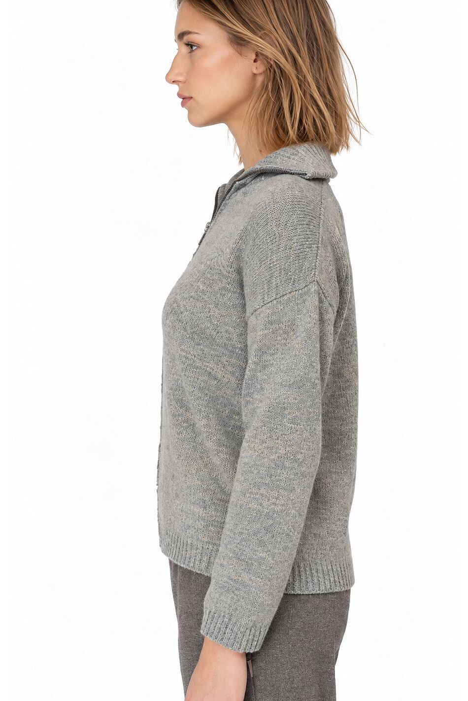 WOMAN LS FULLZIP KNIT