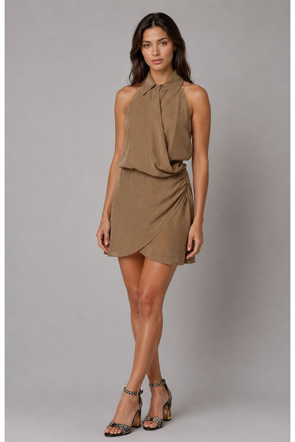 CROSSOVER SHORT DRESS