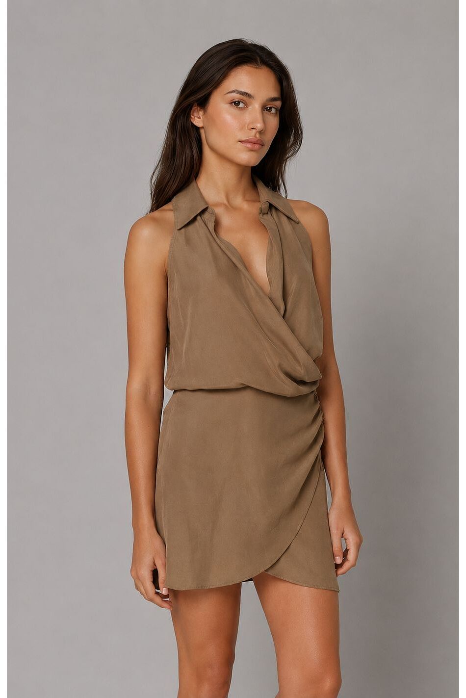 CROSSOVER SHORT DRESS