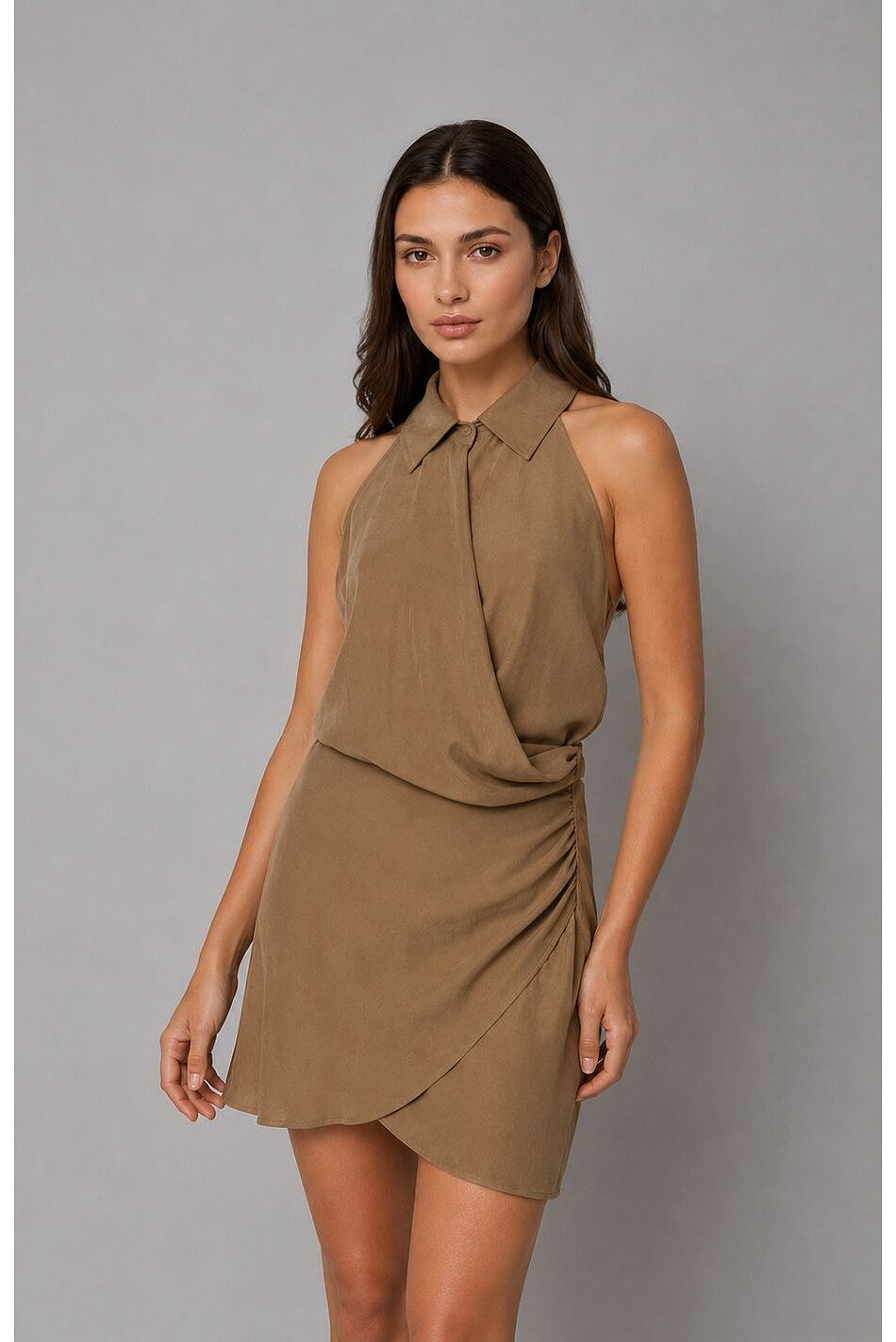 CROSSOVER SHORT DRESS
