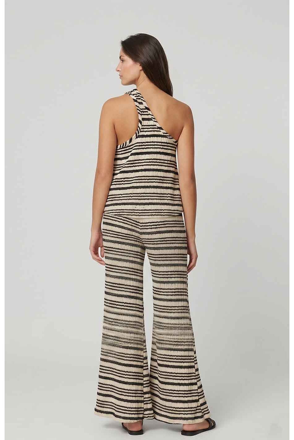 STRIPED KNIT PANTS