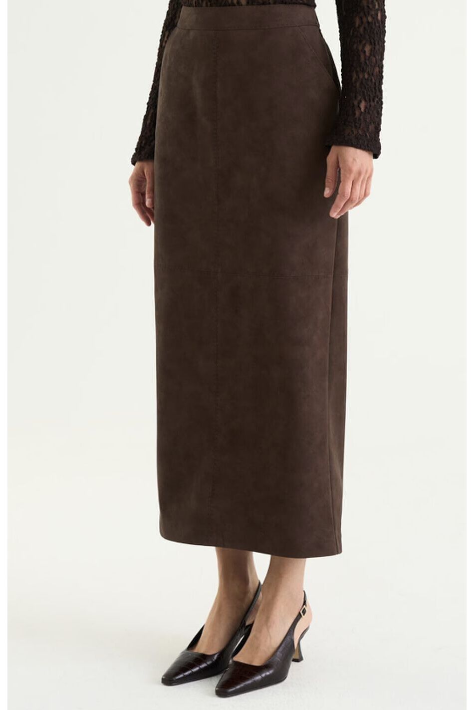 YARA FAUX SUEDE SKIRT