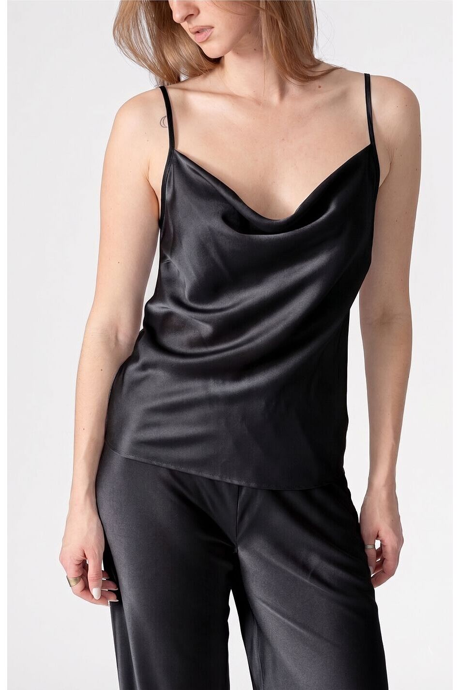 SATIN DRAPE TOP