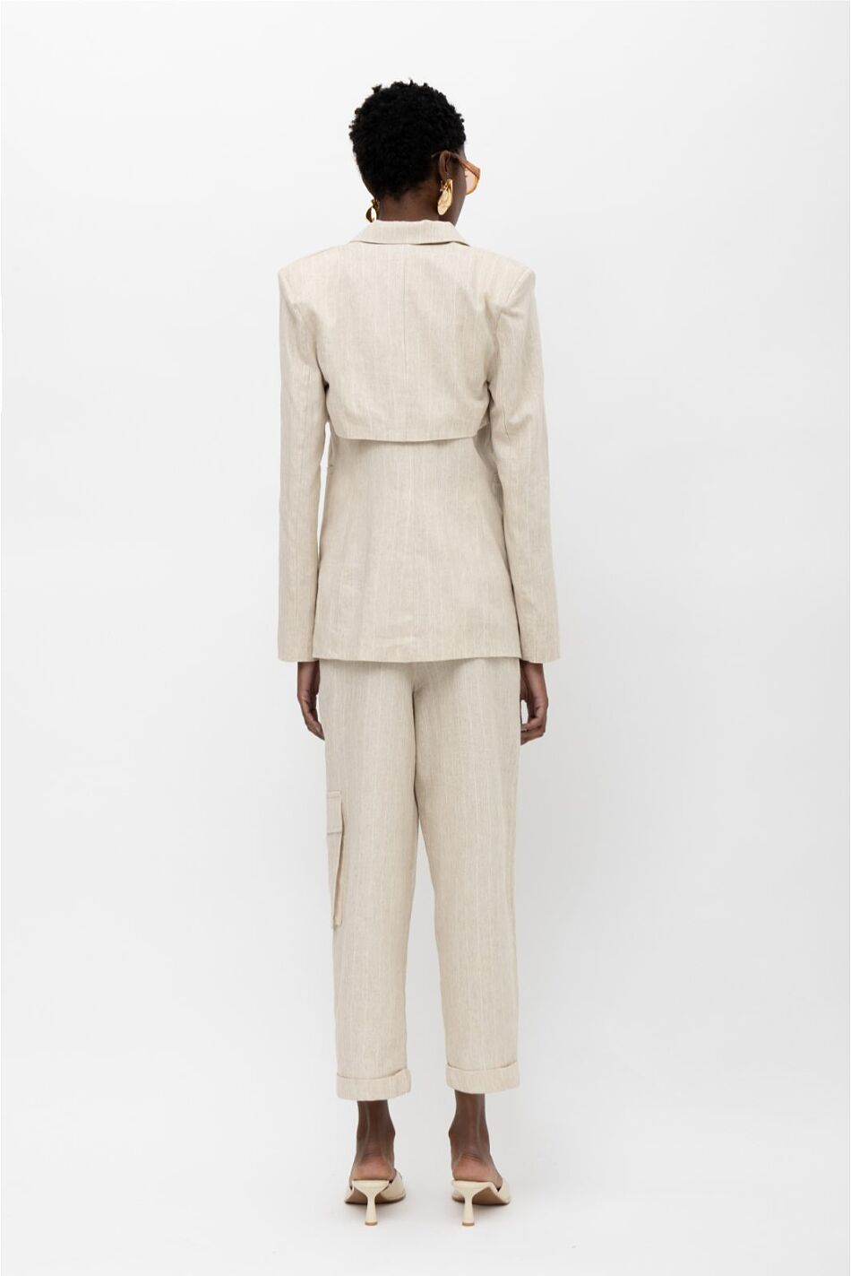 CHUI TWO PIECES  SRIPES BLAZER