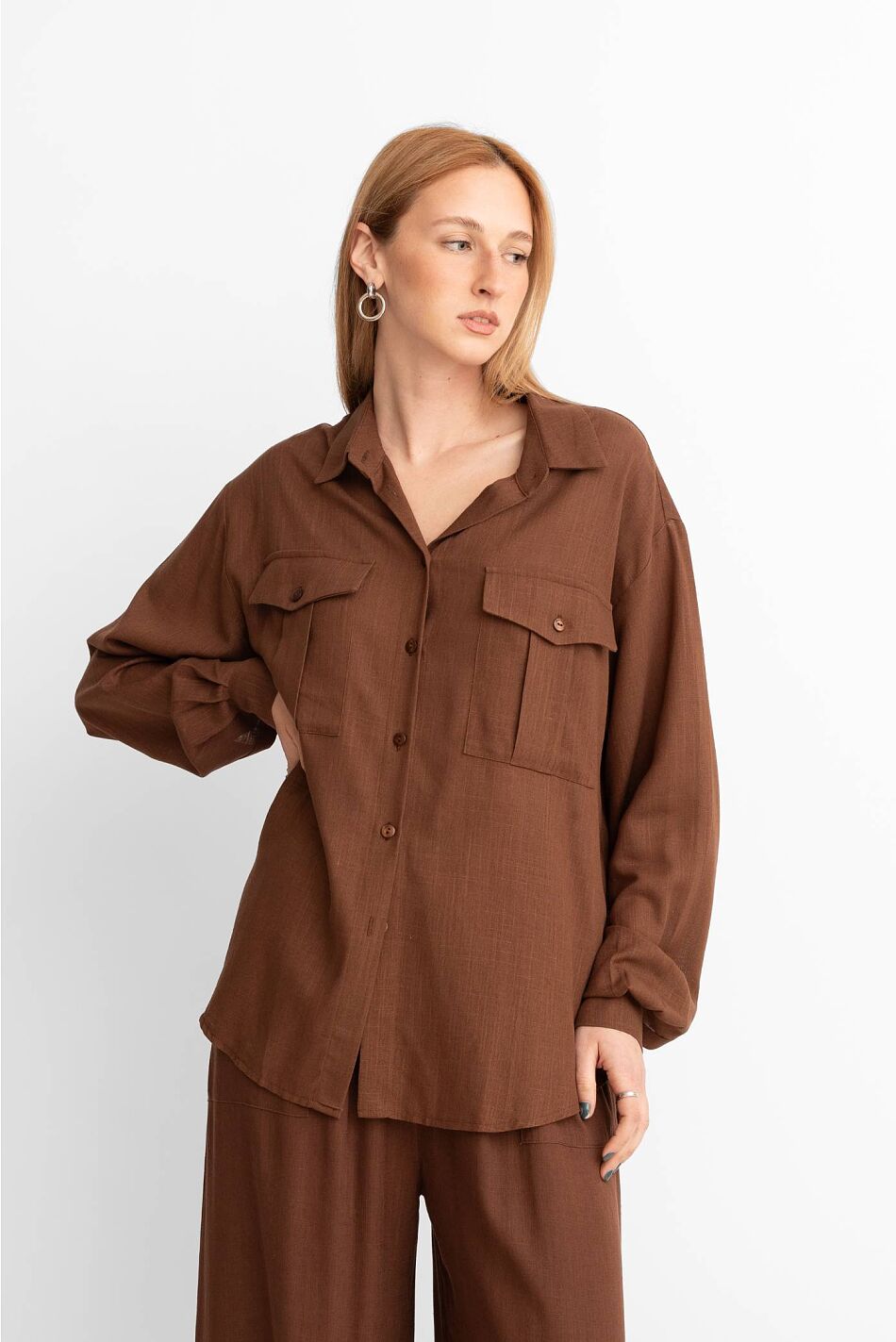 LINEN SHIRT WITH POCKETS