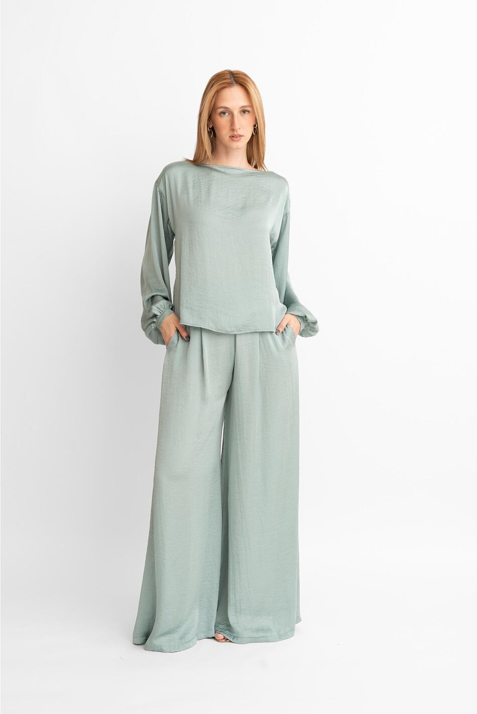 SATIN LONGSLEEVE TOP