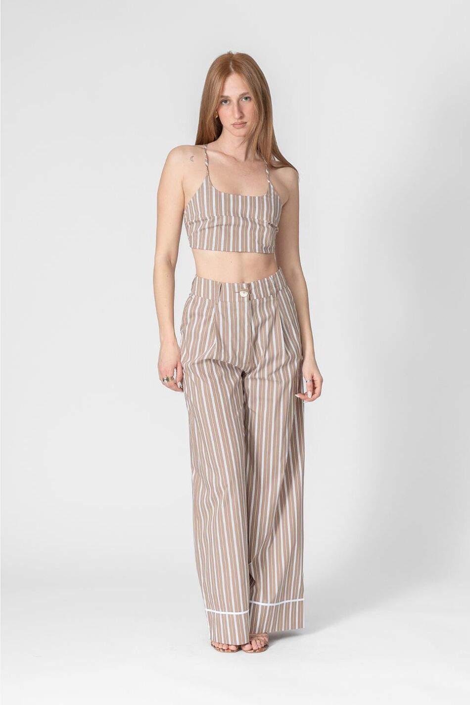 STRIPE BUSTIER TOP