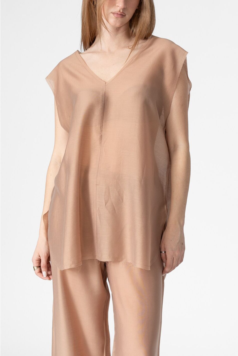 SHEER DRESS TOP