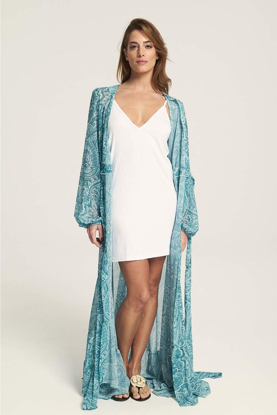 MOMENTUM GREEN WRAP DRESS