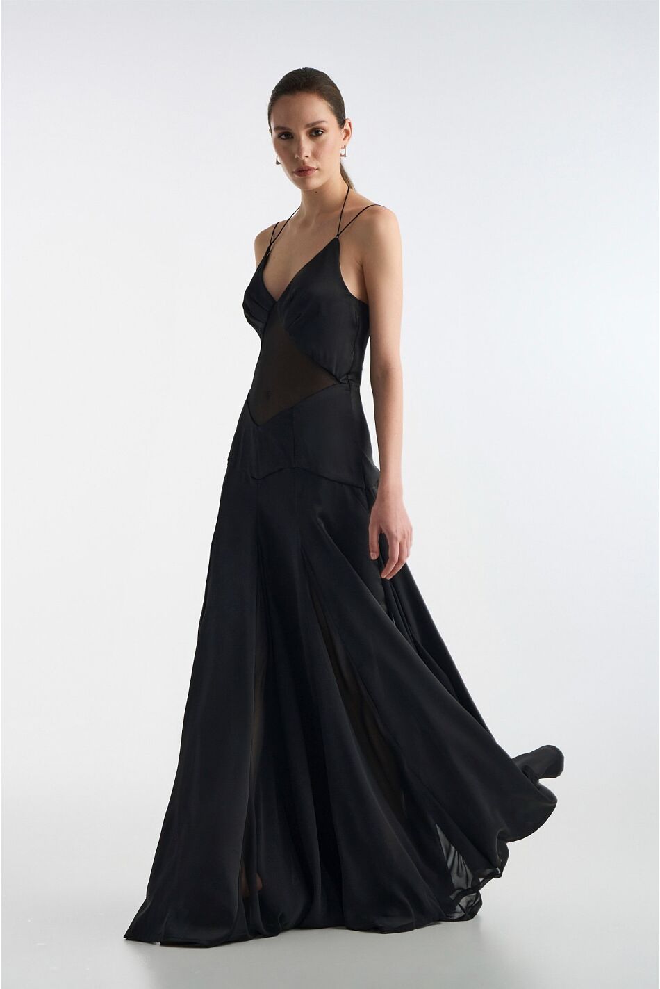 EMMA SATIN MAXI DRESS