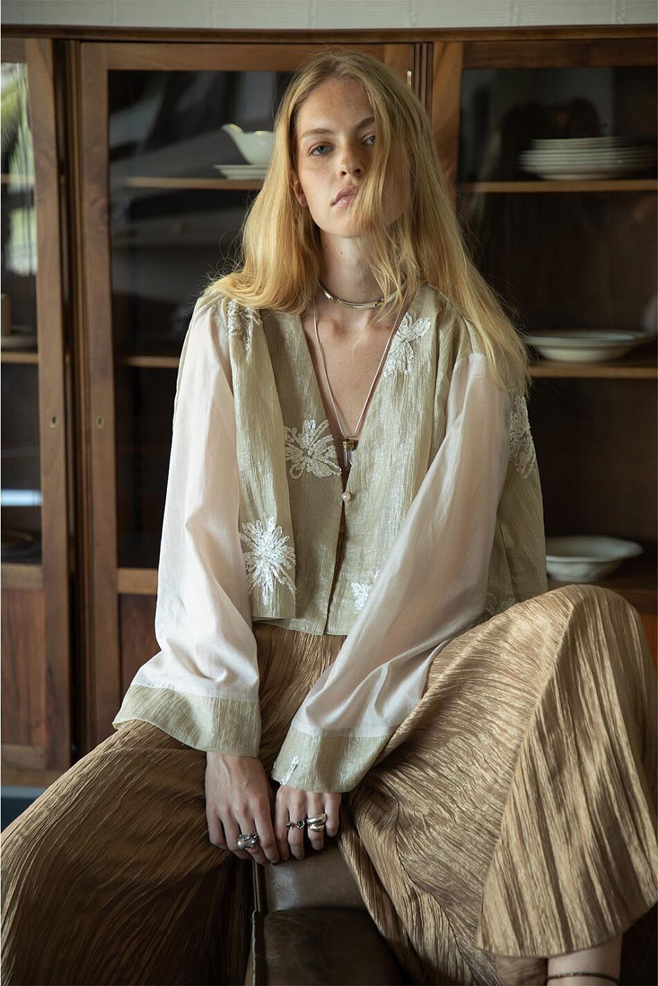 AMELINE CARDI TOP