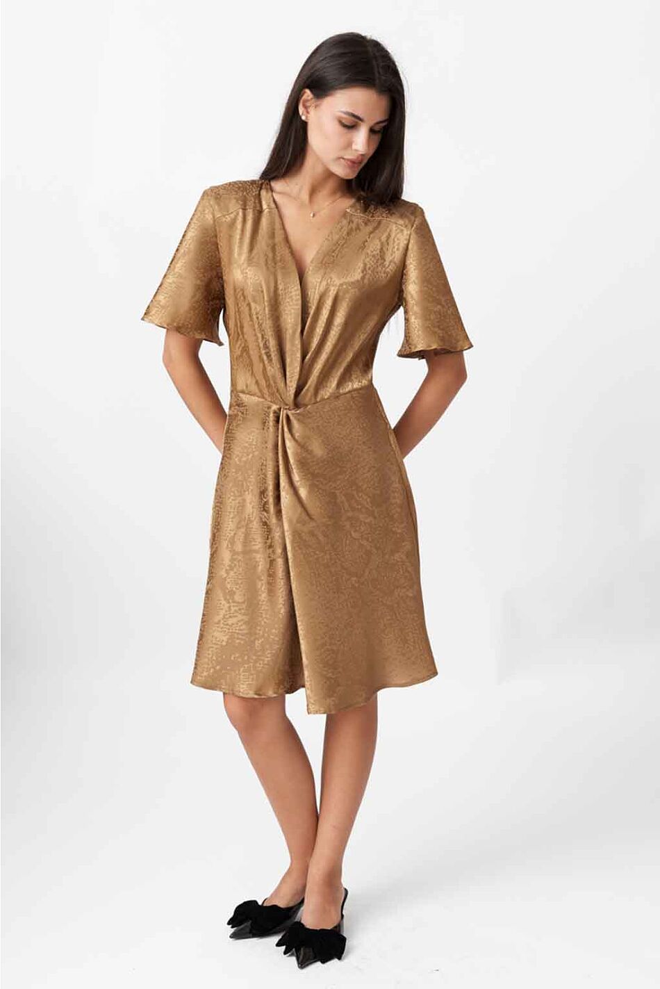DRAPE TWIST DRESS