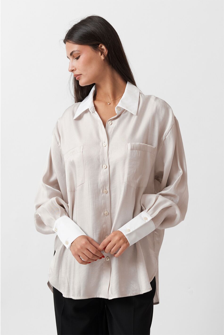 SATIN SHIRT