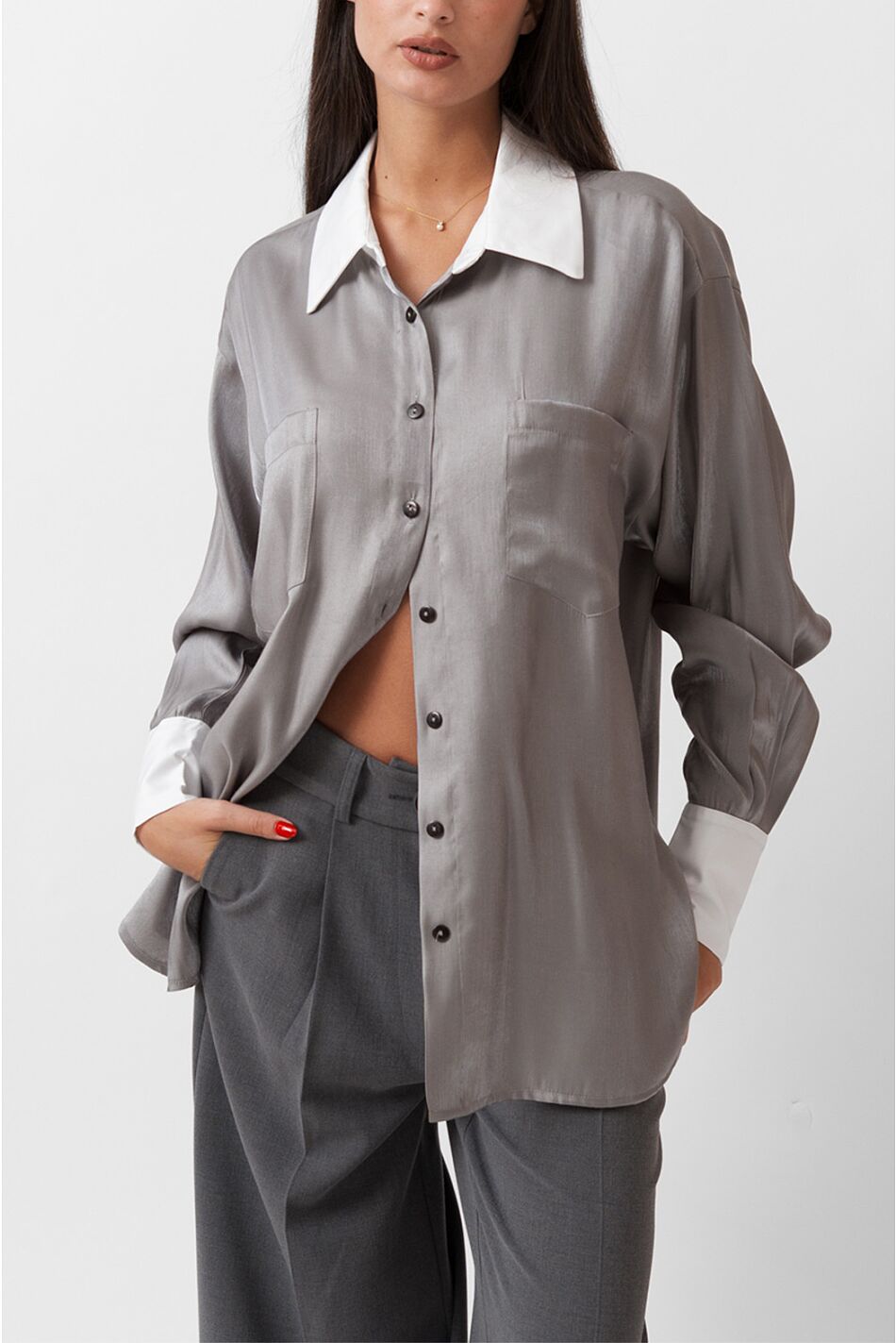 SATIN SHIRT