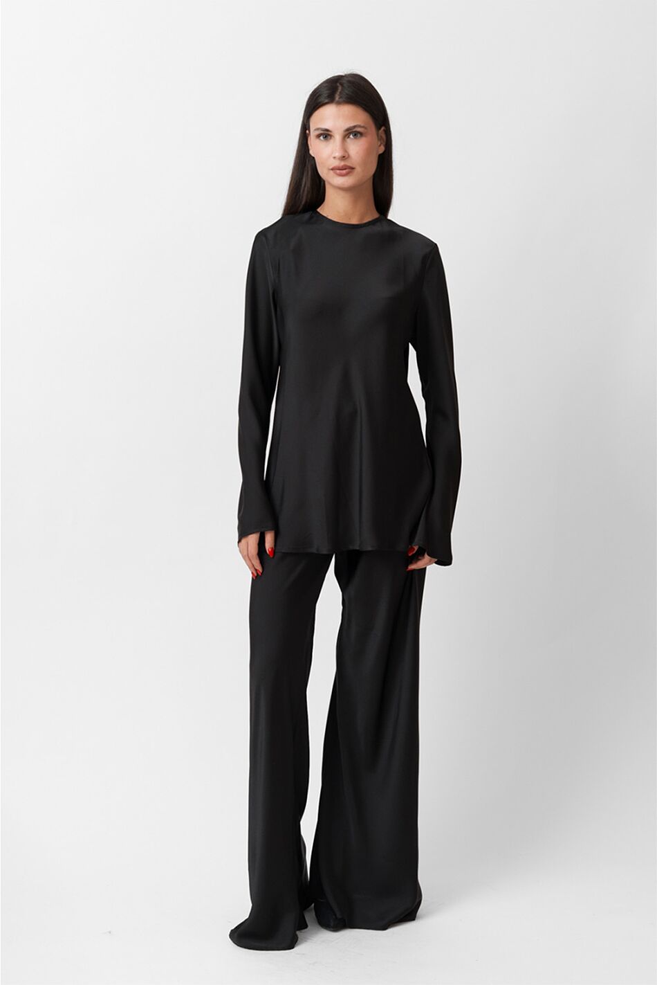 SATIN LONGSLEEVE TOP