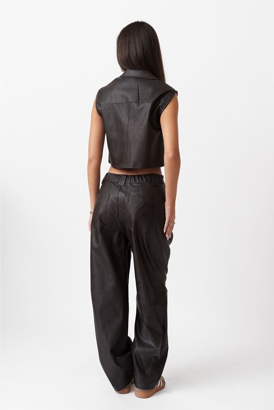 LEATHER LOOK PANTS
