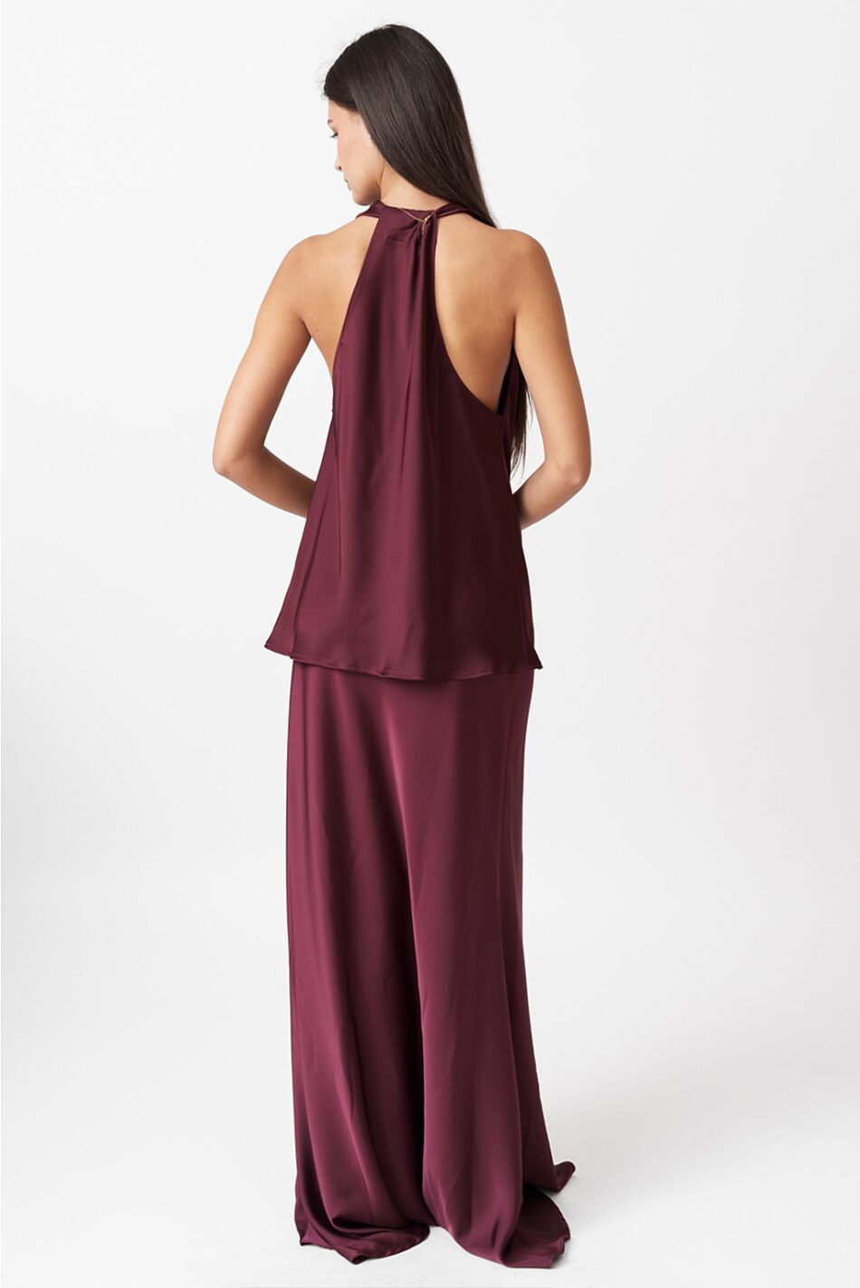SATIN DRAPE TOP
