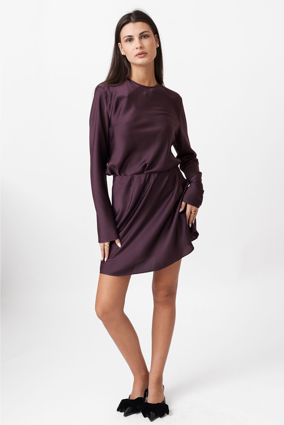 SATIN MINI SKIRT