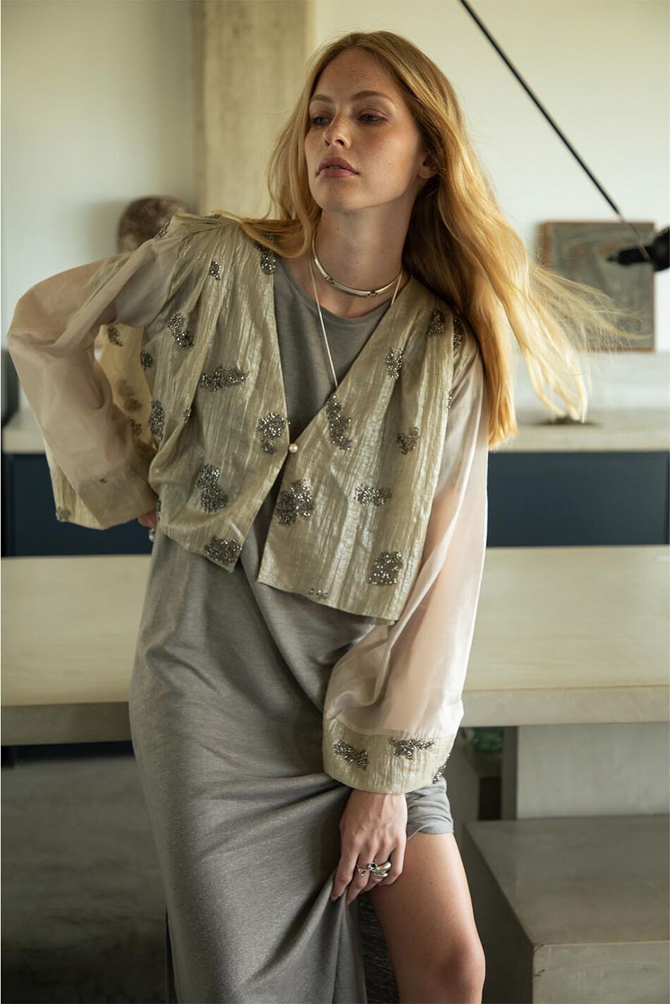 WHITLEY CARDI TOP