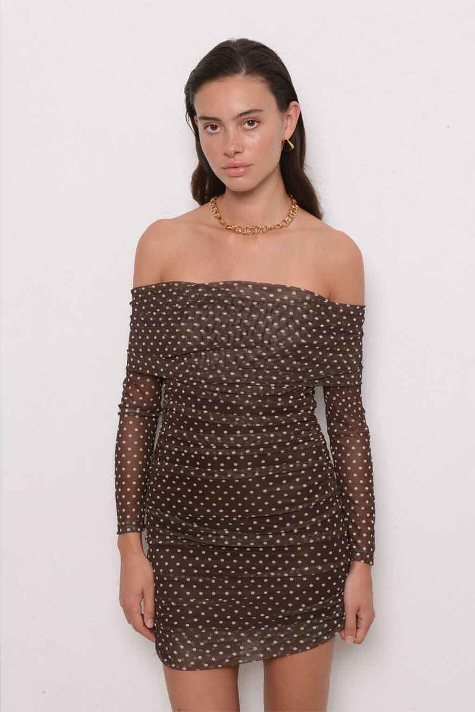 BRUNA MINI MESH DRESS